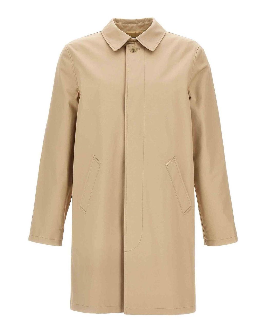 A.P.C. Natural Trench Coat for men