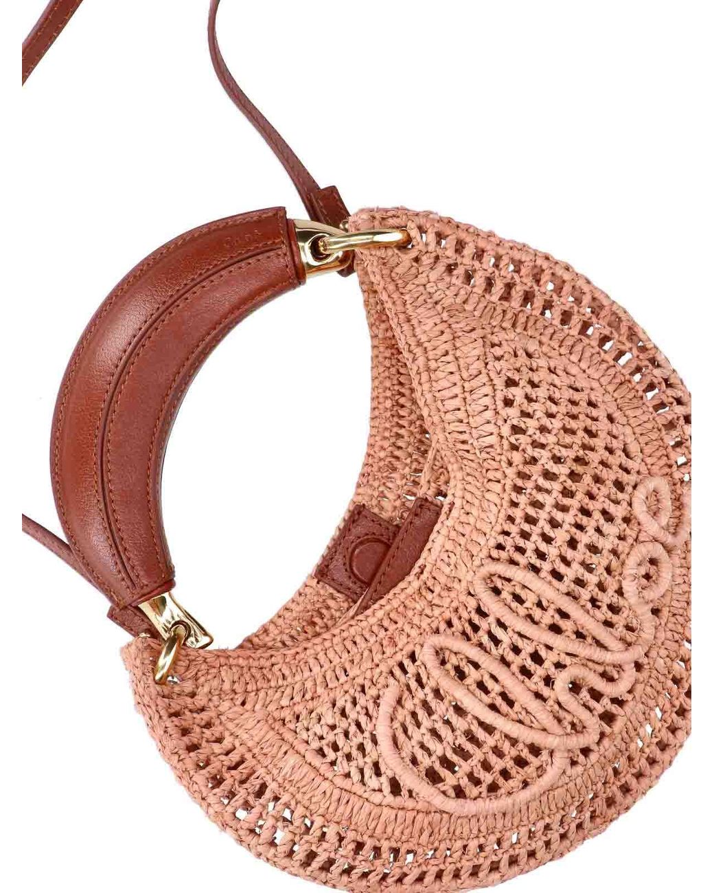 Chloé Pink Mini Summer Banana Hobo Bag