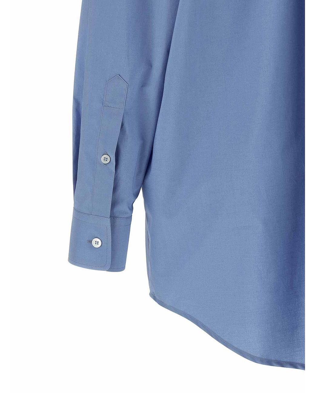 MM6 by Maison Margiela Blue Tulle Insert Shirt