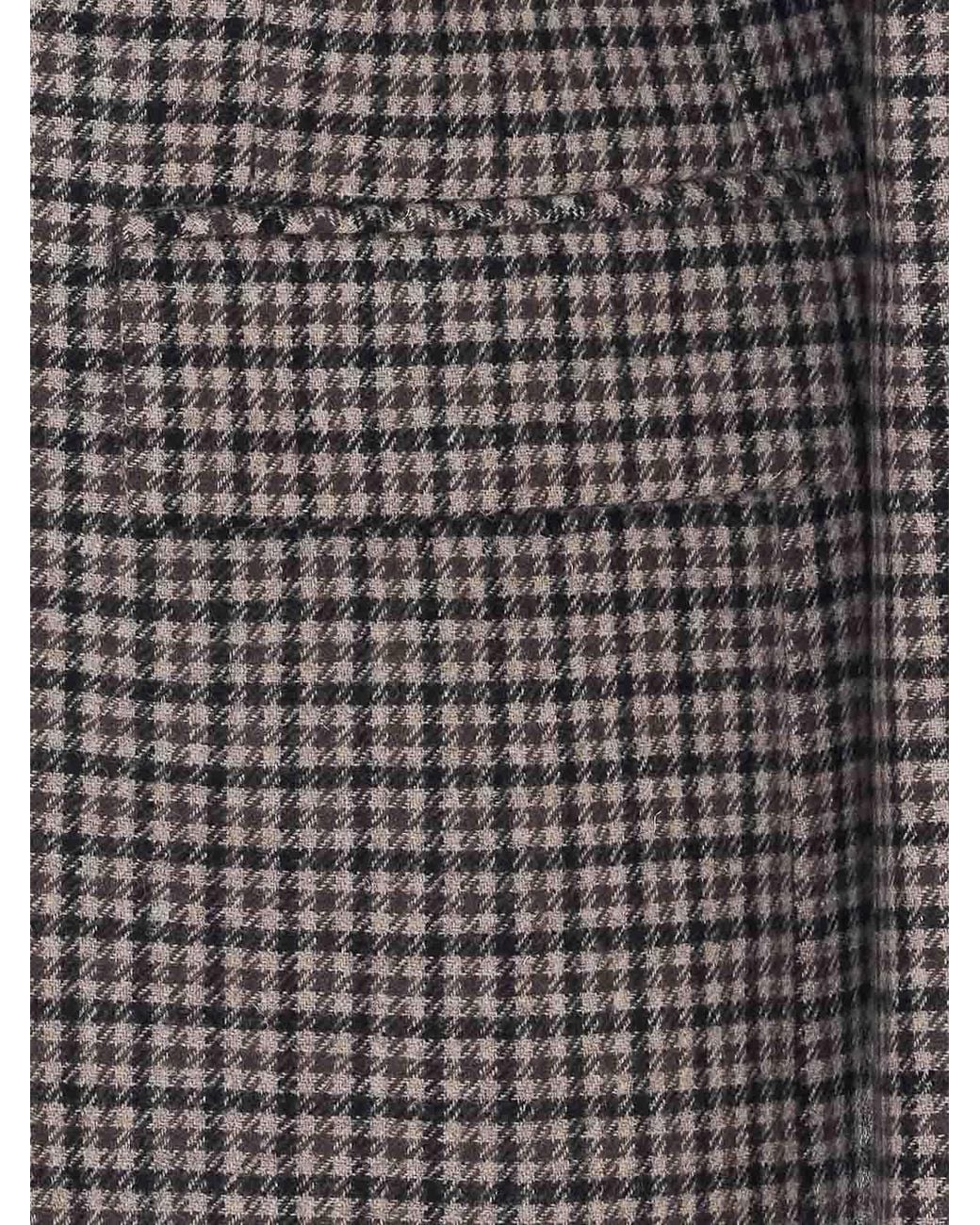 DUNST Gray Bege Check Lily Jacket