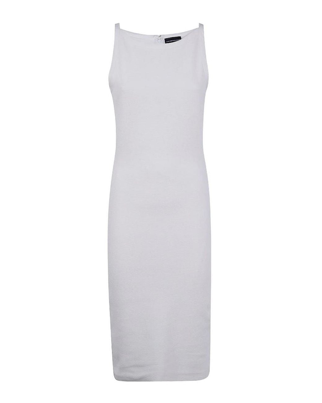 Emporio Armani White Cotton Short Dress