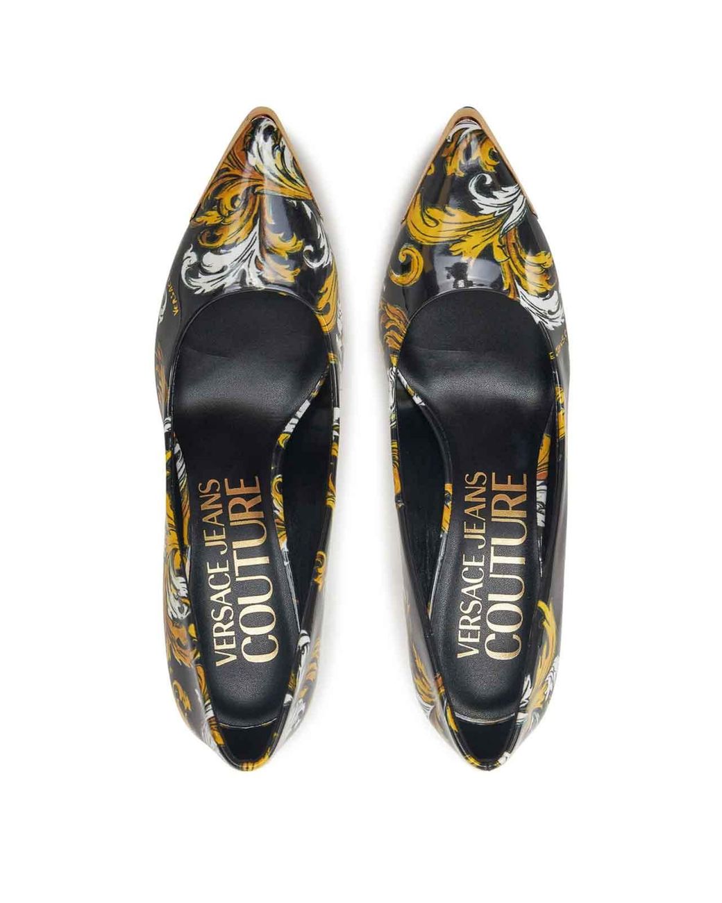 Versace Jeans Couture Metallic Baroque Pump