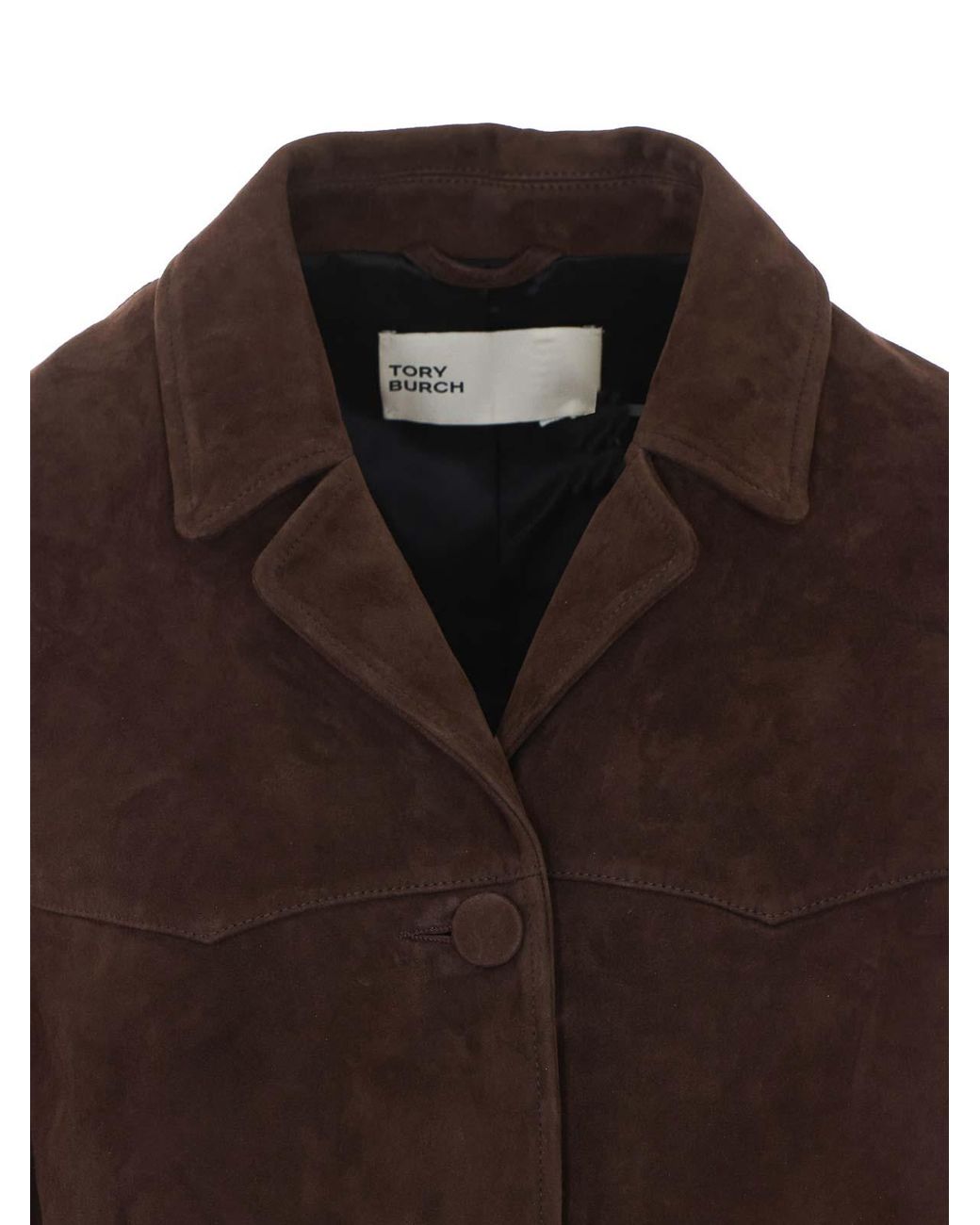 Tory Burch Brown Suede Blazer Jacket