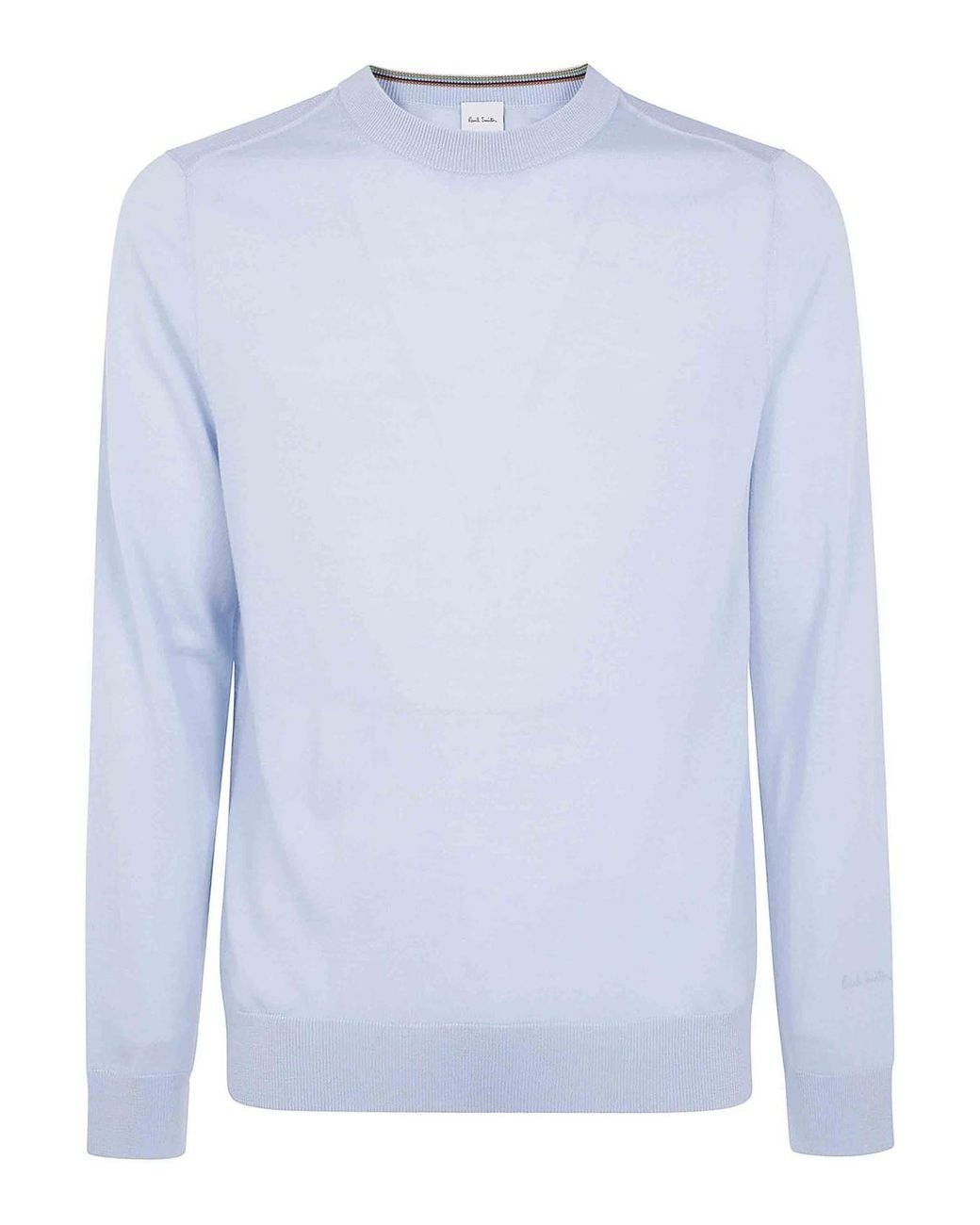 Paul Smith Blue Crew-Neck Merino Sweater for men