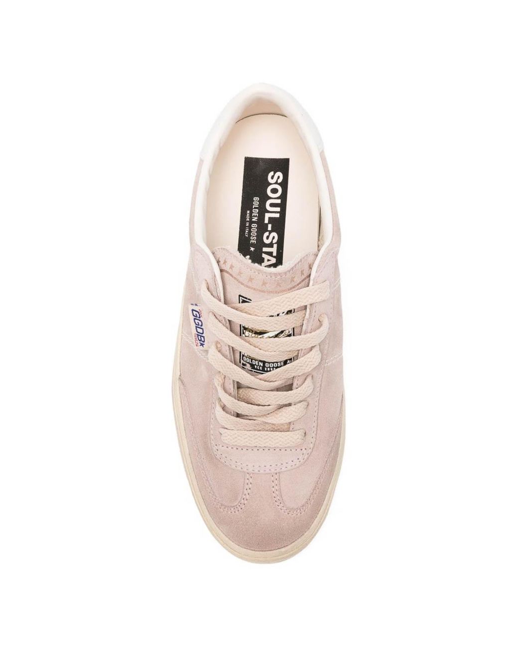 Golden Goose Deluxe Brand Pink Soul-Star Suede Upper Toe And Togue Leather Heel