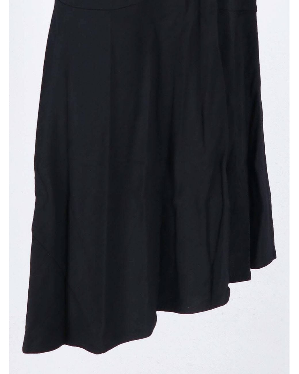 Junya Watanabe Black Asymmetrical Wool Maxi Skirt