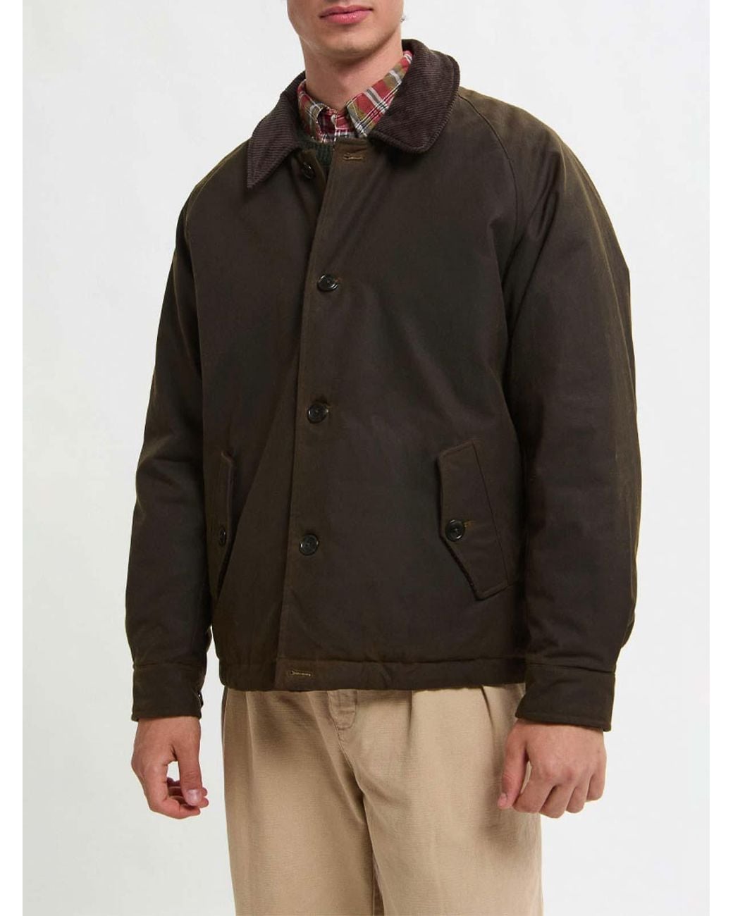 Baracuta Brown Deck Waxed Jacket for men
