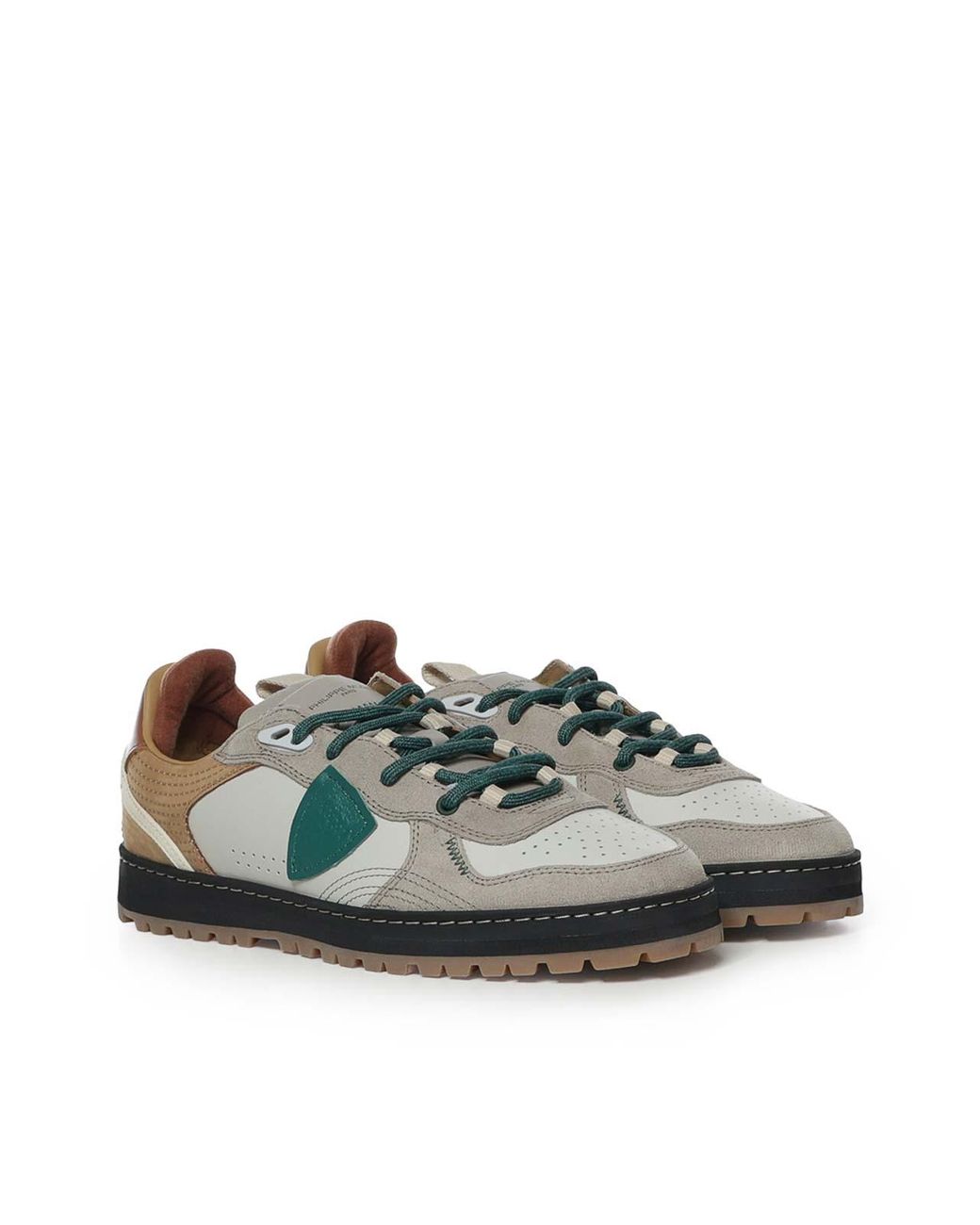 Philippe Model Green Pgal Leather Trainers for men