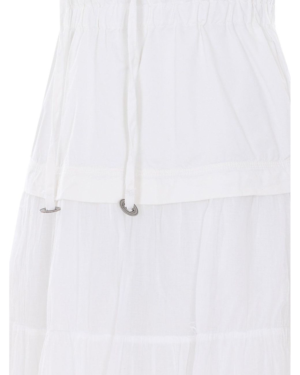 Pinko White Long Dress
