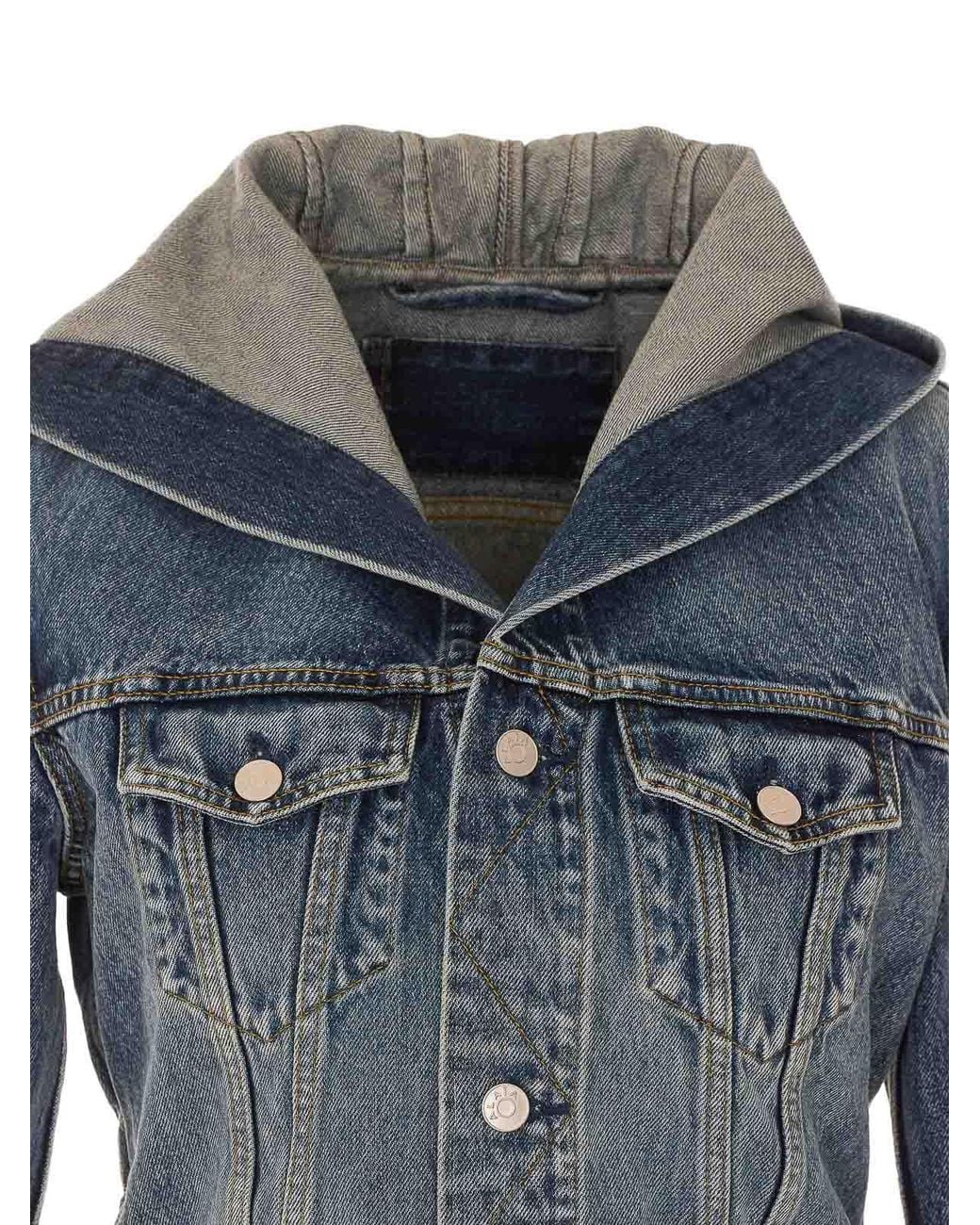 Alaïa Blue Denim Trucker Denim Jacket