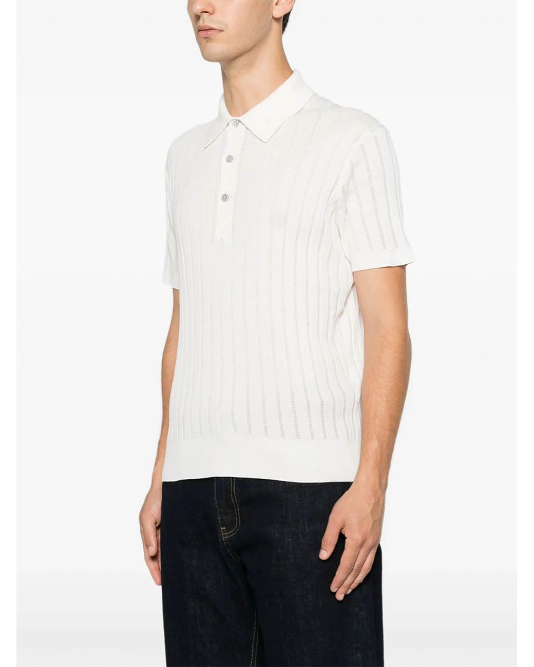 Tom Ford Rundhalspullover in White für Herren