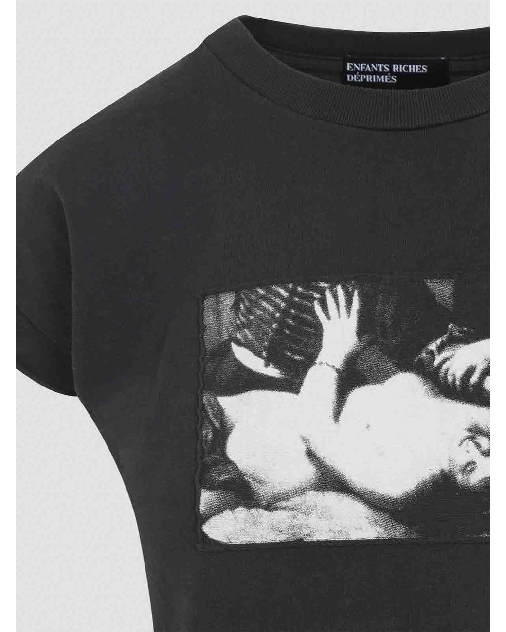 Tシャツ・カットソー ENFANTS RICHES DEPRIMES NUN ASSEMBLAGE BABY TEE ENFANTS RICHES DÉPRIMÉS SS25 NUN ASSEMBLAGE BABY TEE / WHT