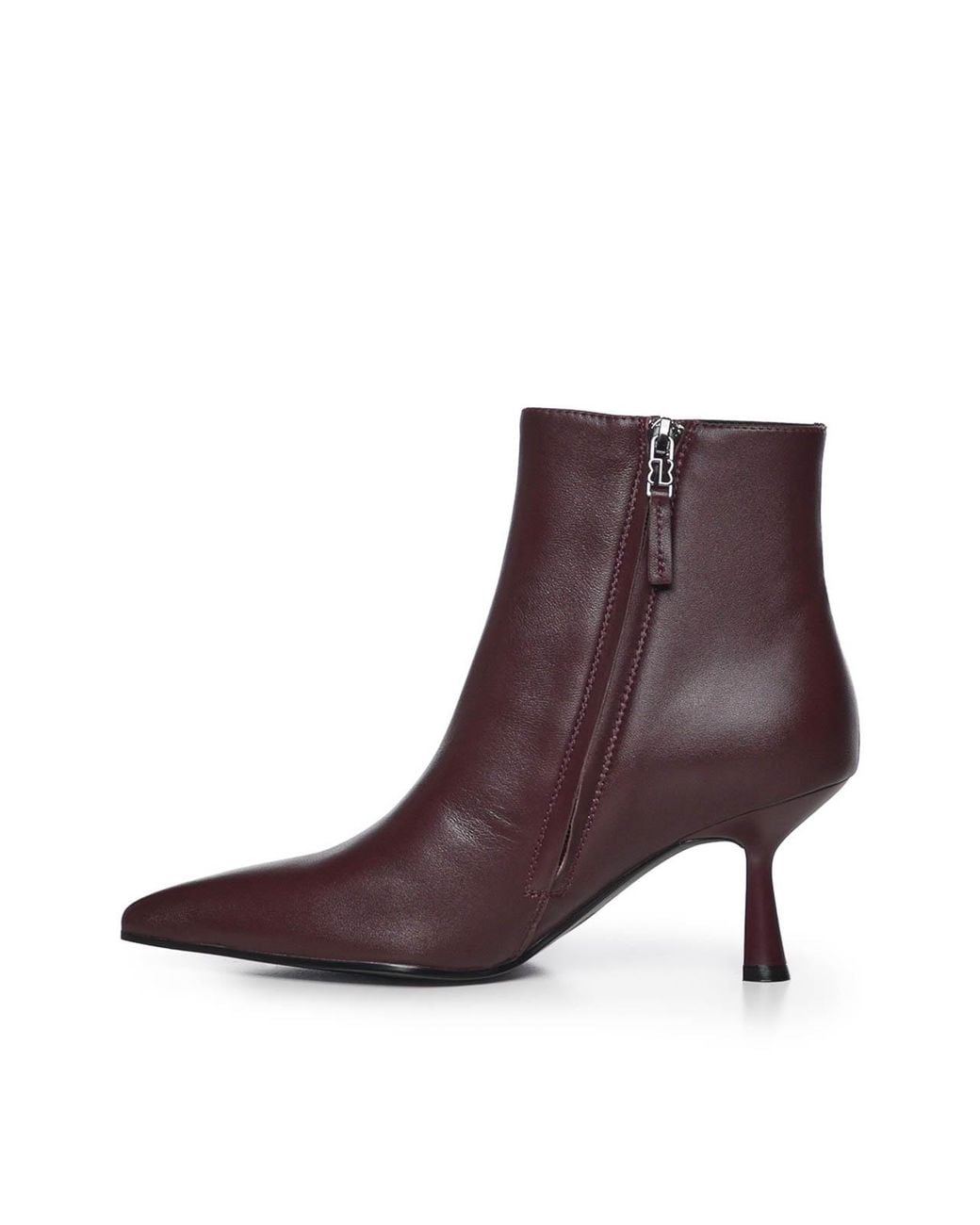 Bibi Lou Purple Leather Ankle Boot