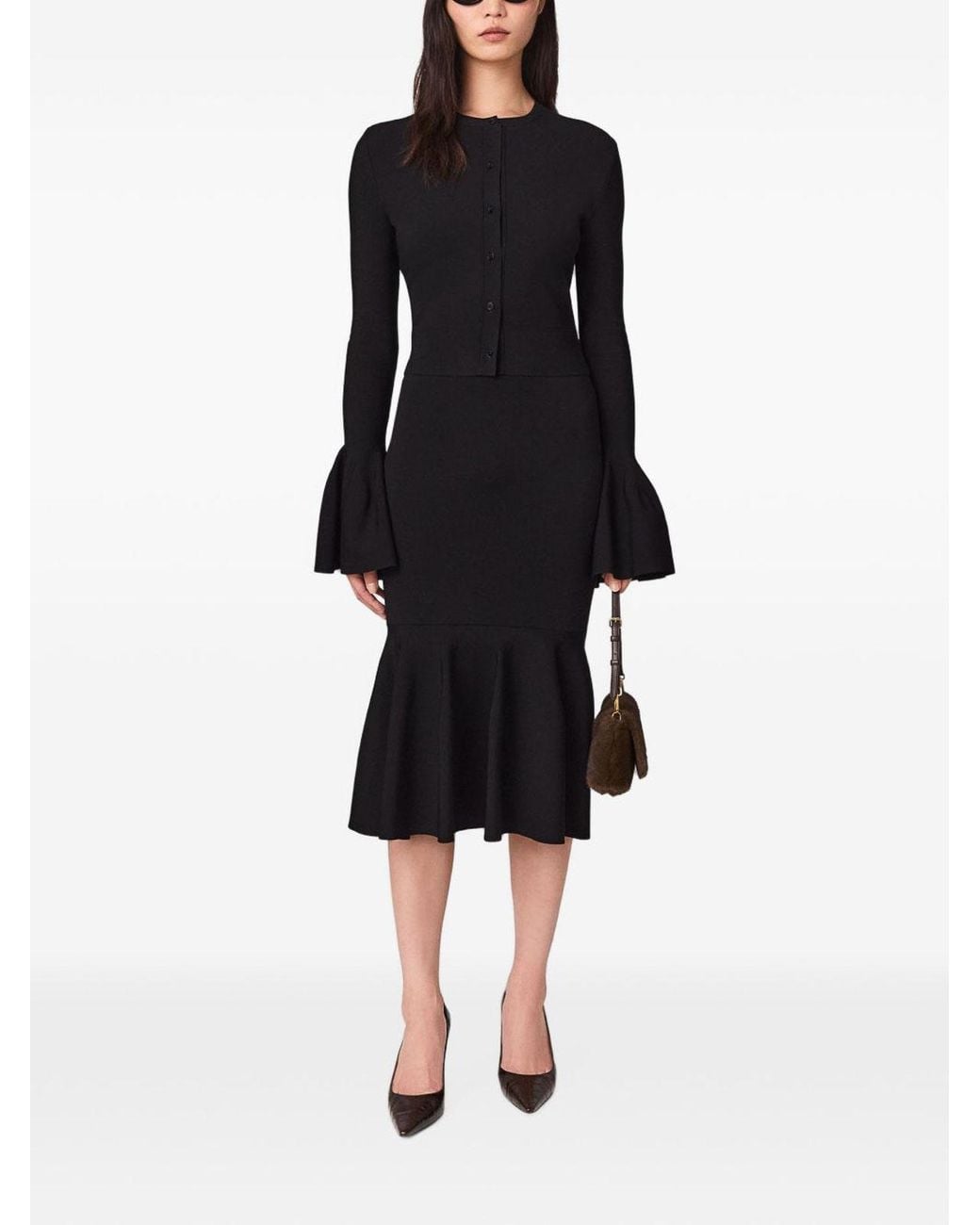 Stella McCartney Black Bell Sleeve Cardigan
