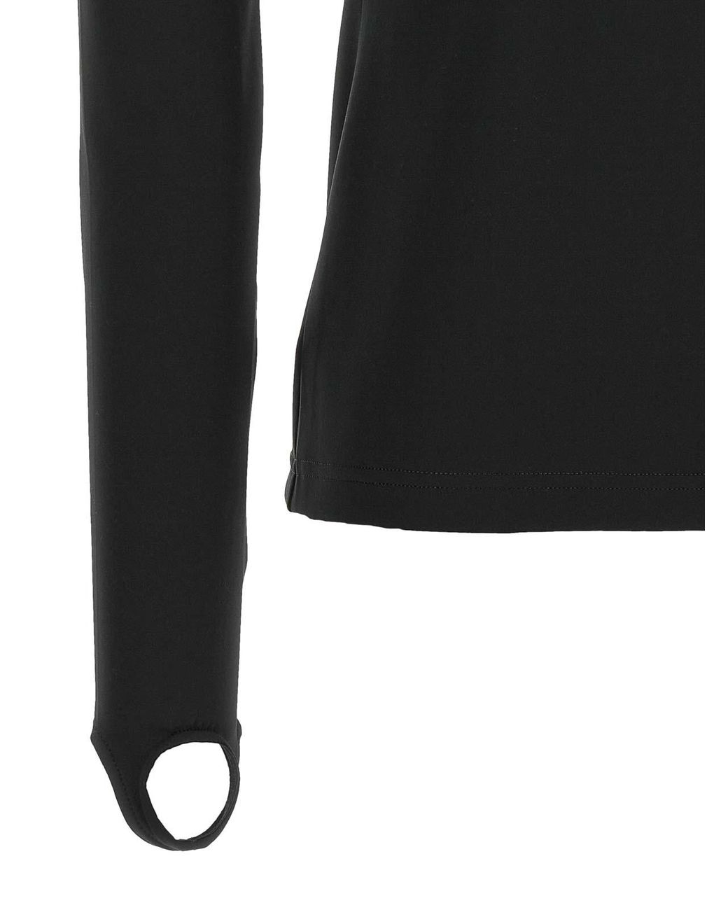 Courreges Black Second-Skin Technical Jumper
