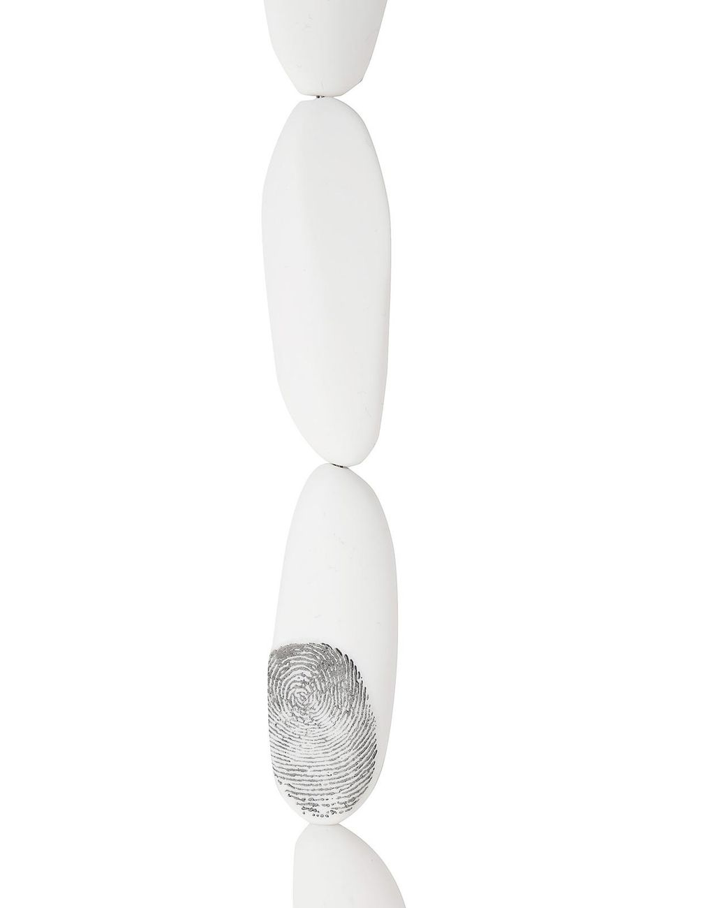 Maria Calderara White Linear Stones Necklace