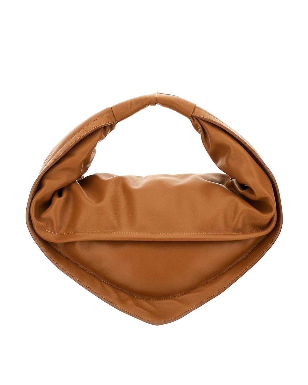 FEDERICO CINA Brown Tortellini Midi Bag