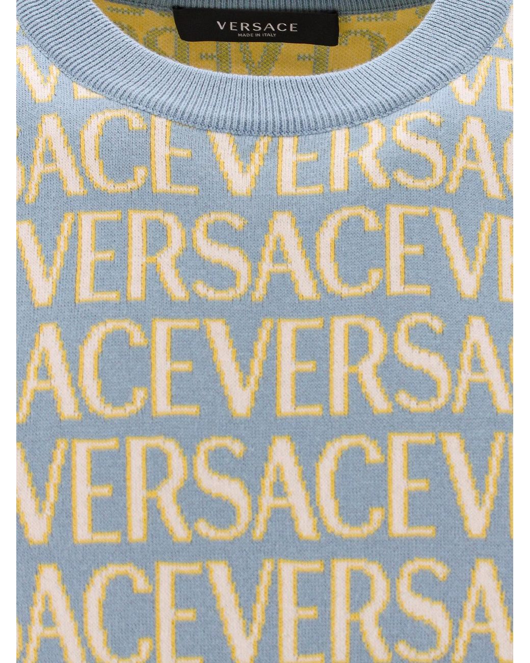 Versace Gray Round Neck for men