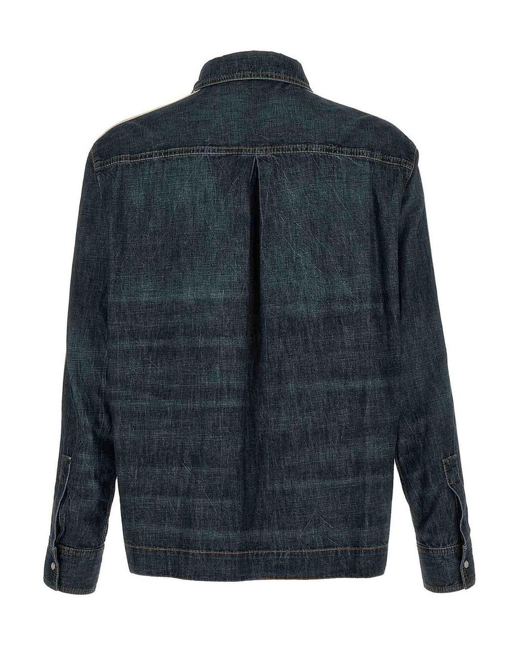 Palm Angels Blue 'Monogram Track' Shirt for men