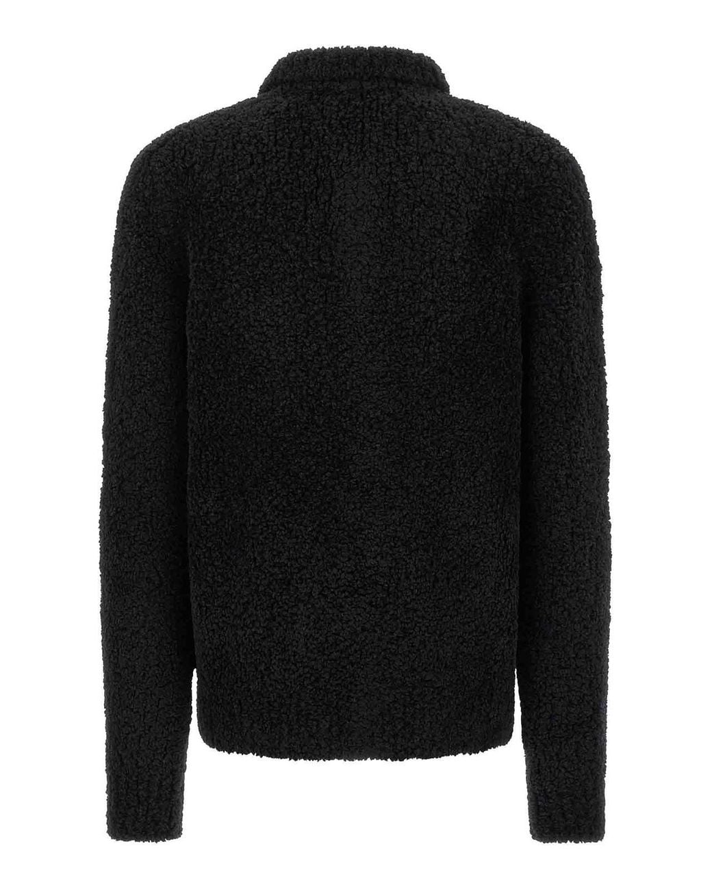 Dolce & Gabbana Black Heraldic Coat Of Arms Cardigan for men