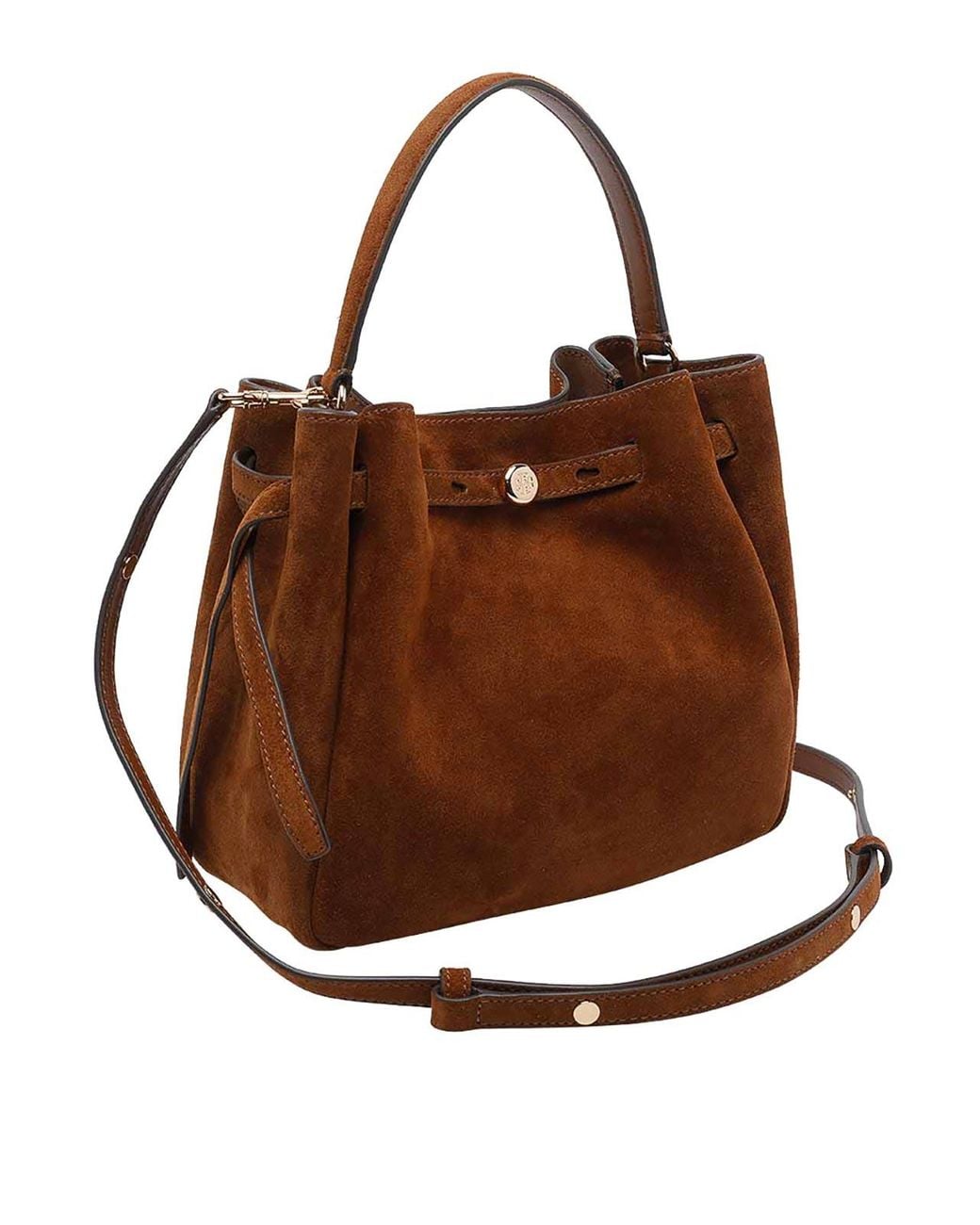 Tory Burch Brown Romy Suede Bucket Bag
