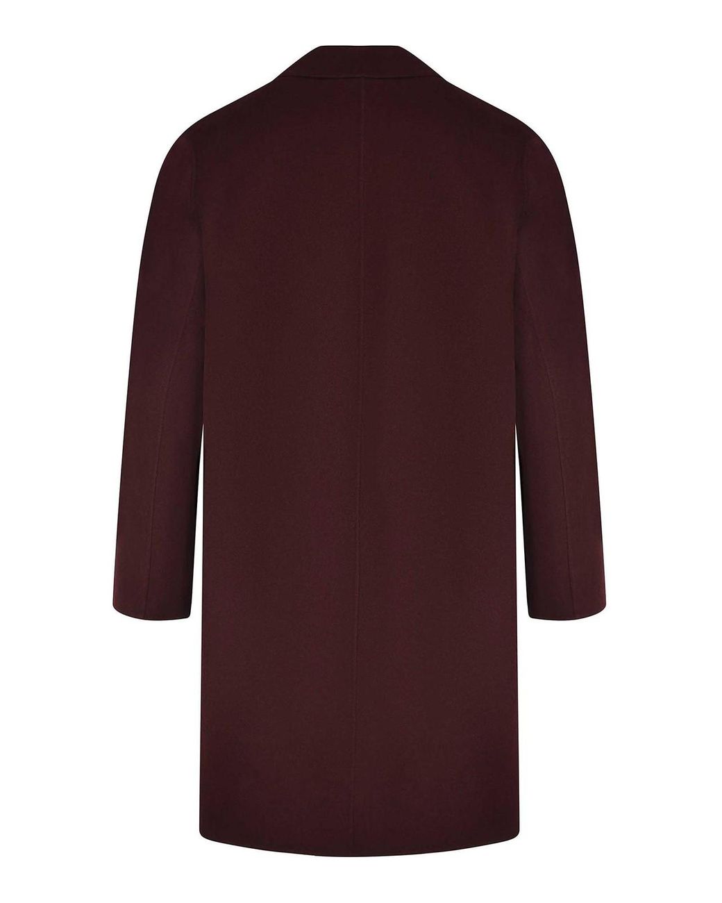 Amaranto Red Burgundy Coat Made From A Wool Blend for men