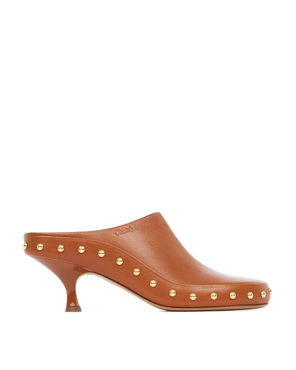 Chloé Brown Junie Heeled Mules