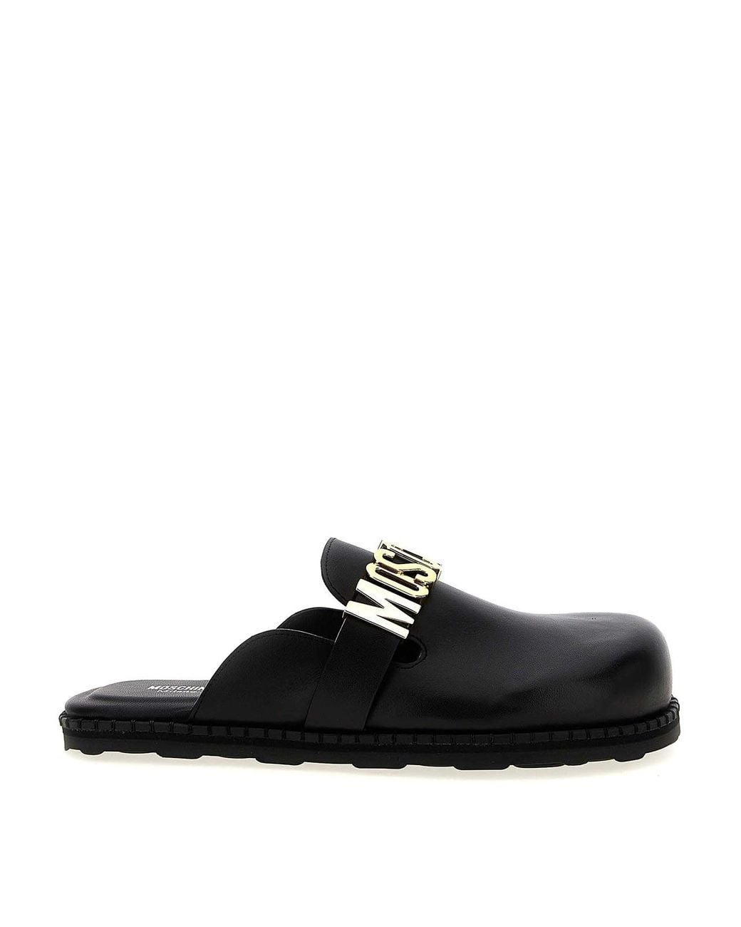 Moschino Black Birky Sabots