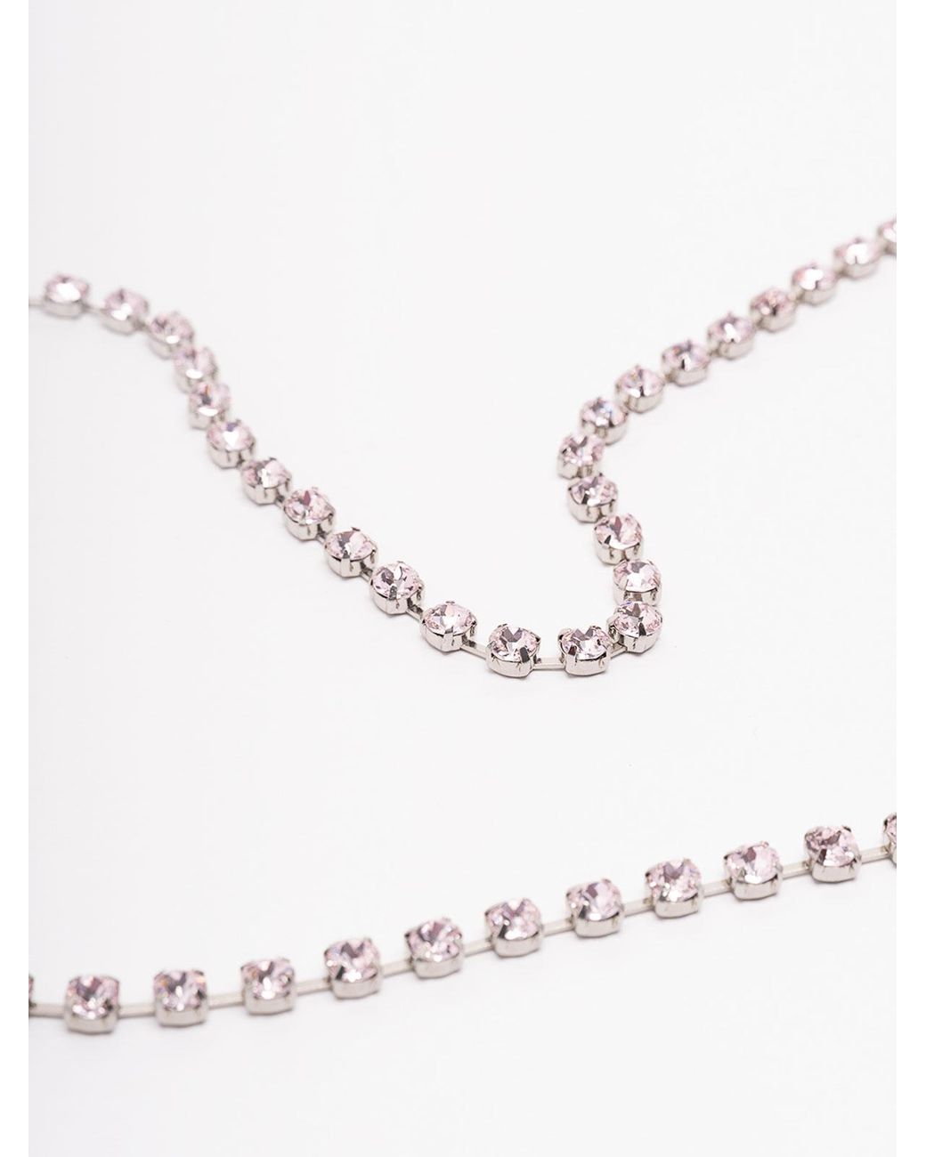 Self-Portrait Pink Crystal Chainmail Mini Bag