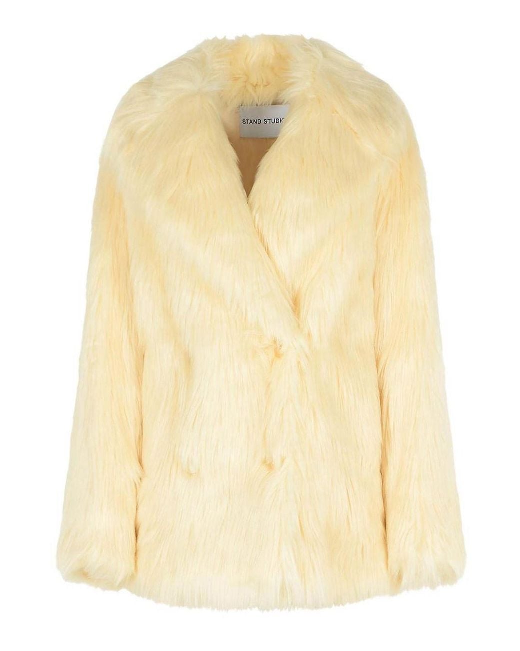 Stand Studio Natural Kataline Faux Fur Coat