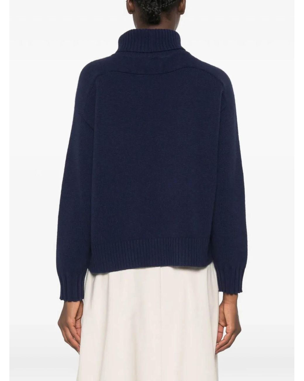 Be You Blue Rollkragenpullover