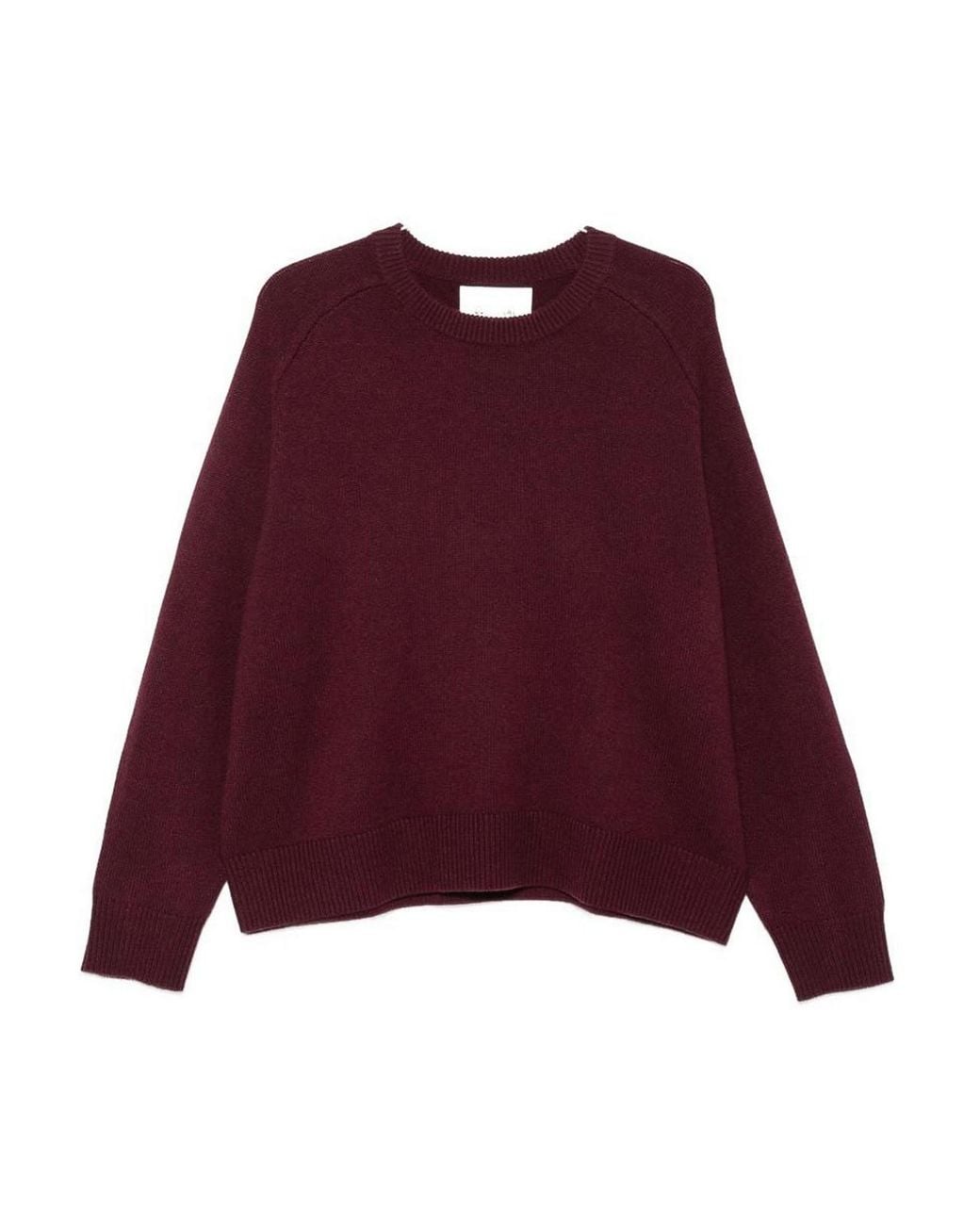Soft Goat Red Wool Crewneck Jumper
