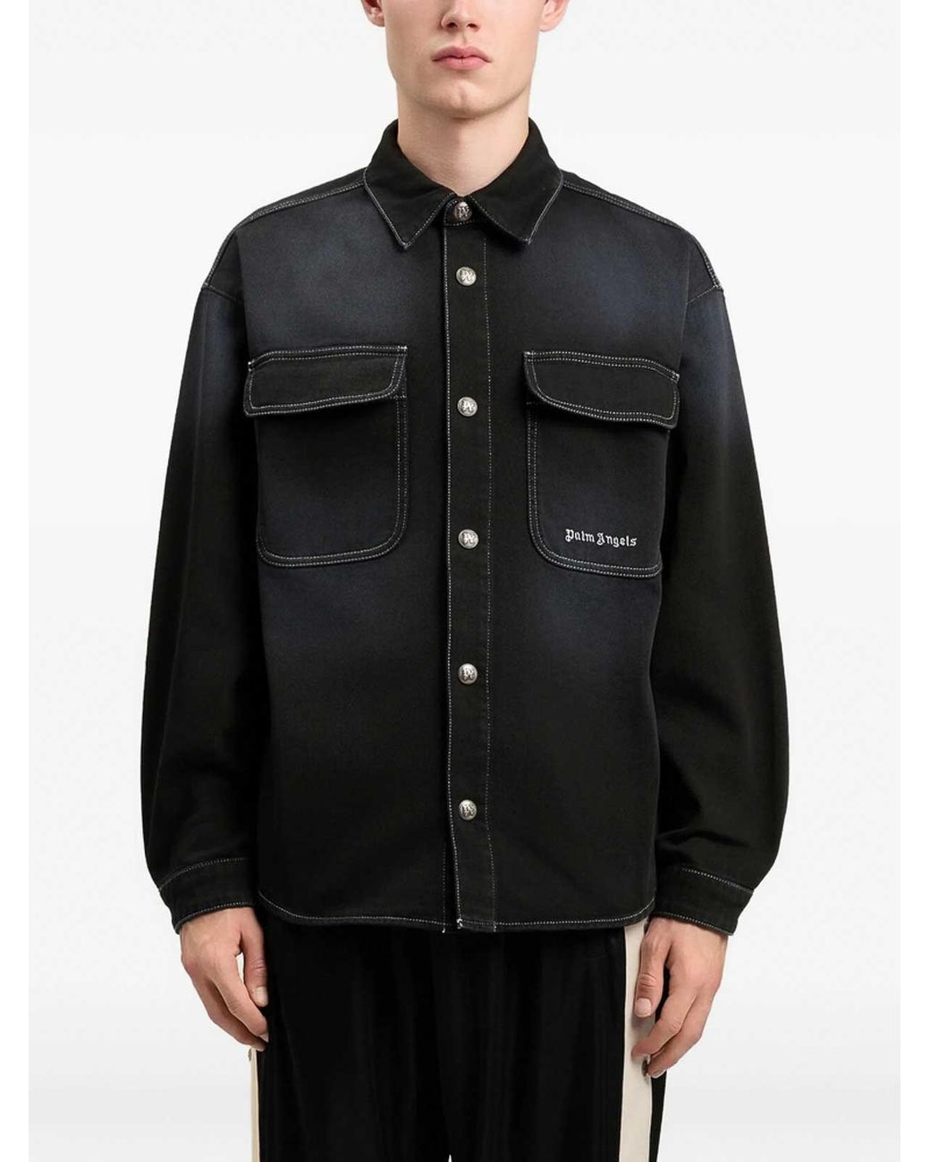Palm Angels Black Shirt for men