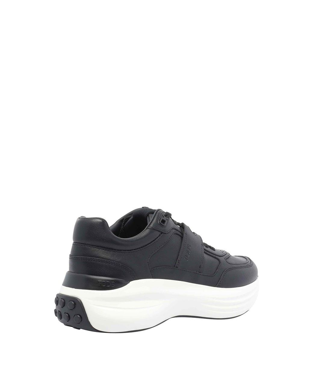 Tod's Black Calf Leather Sneakers