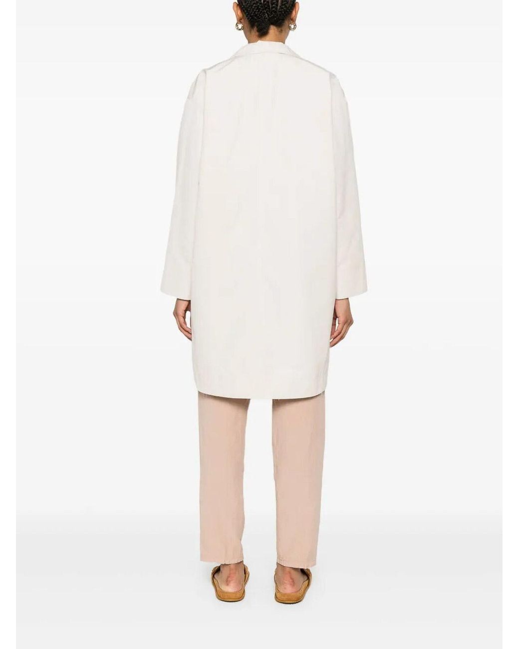 Aspesi White Overcoat