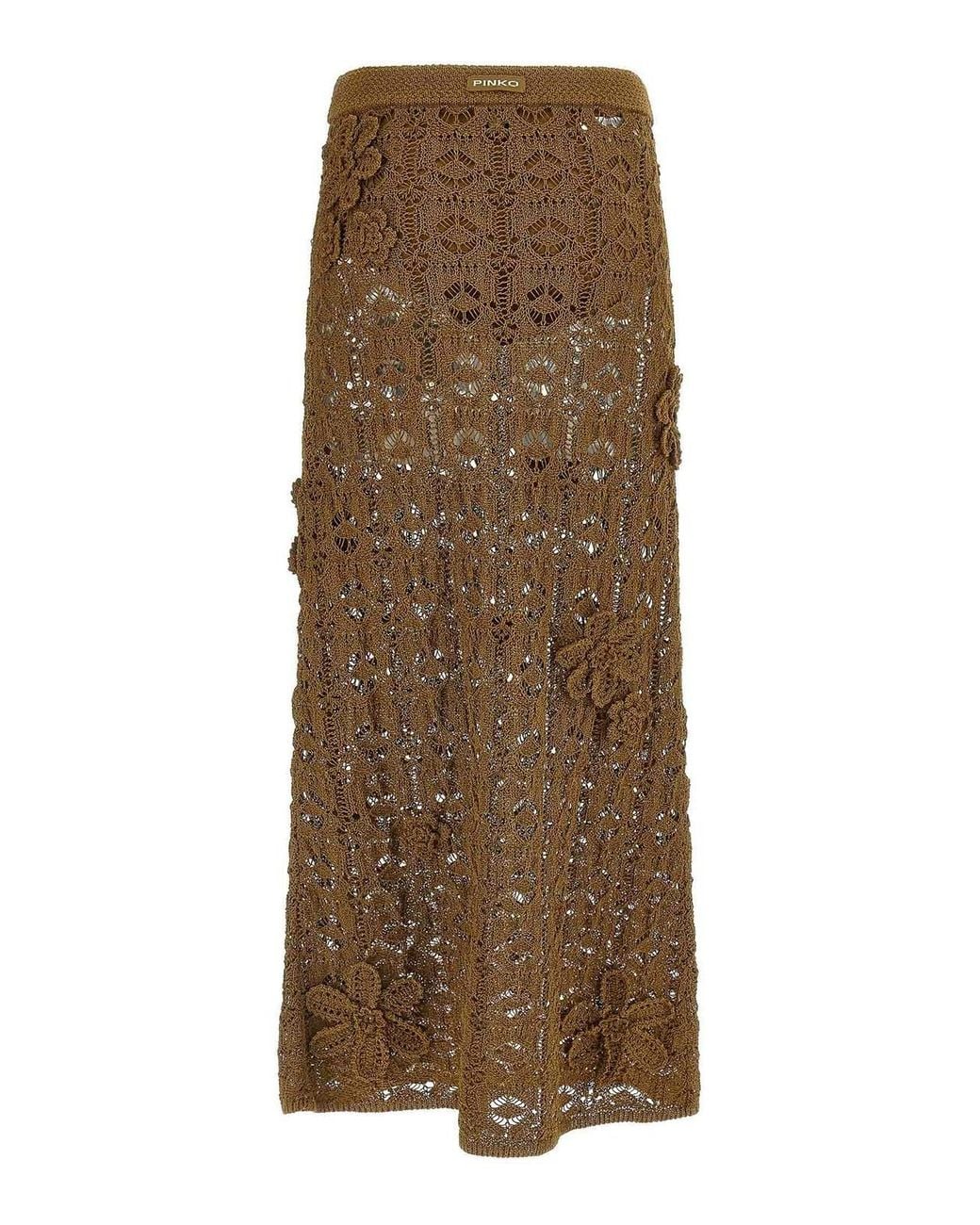Pinko Brown Anthemis Skirt