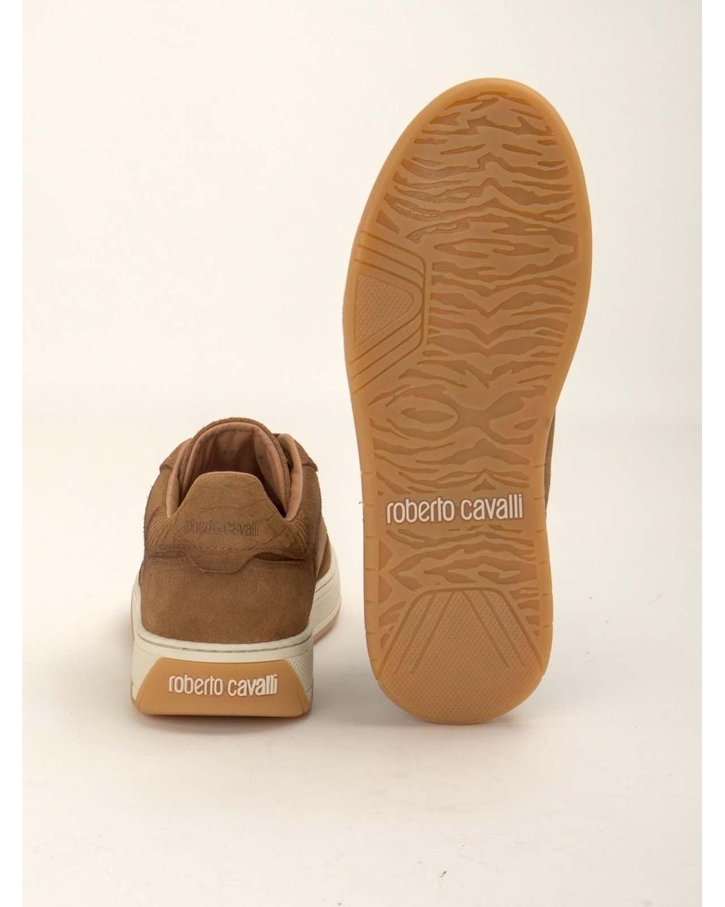 Roberto Cavalli Brown Sneakers for men