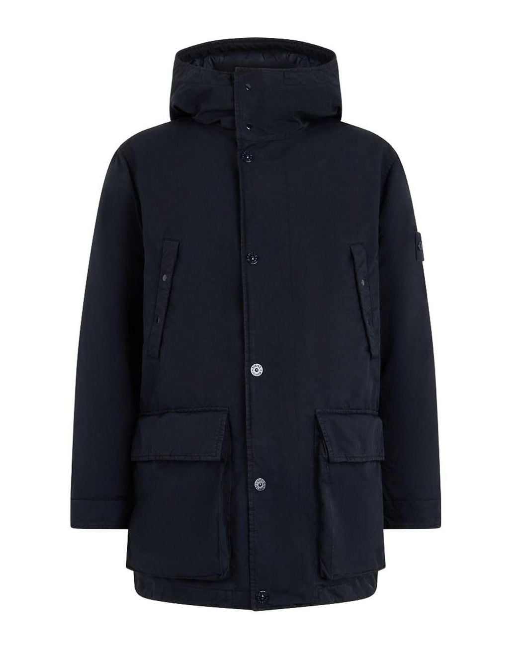Stone Island Blue Parka for men