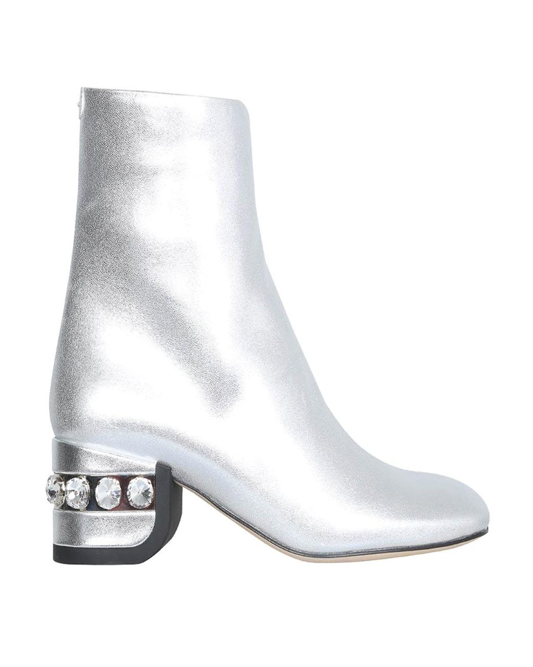 Nicholas Kirkwood White Crystal Boots