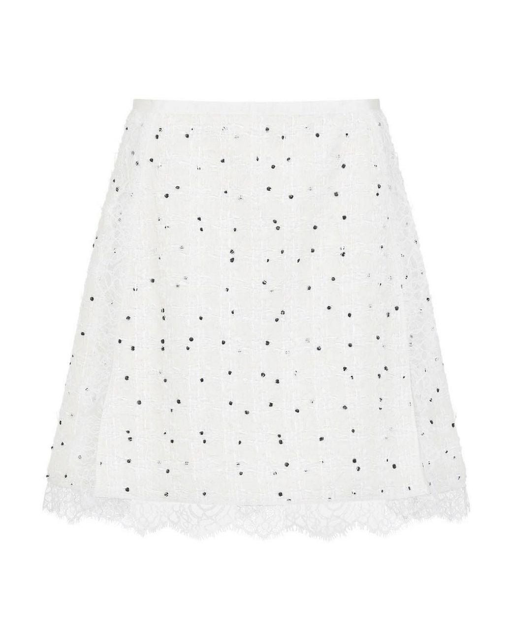 Giambattista Valli White Cotton Mini Skirt