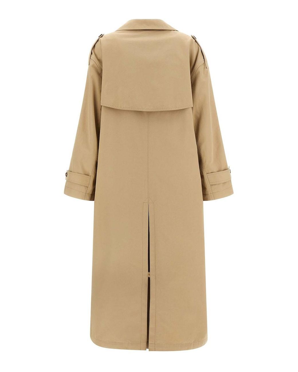 MM6 by Maison Margiela Natural Trench Coat With Gloves