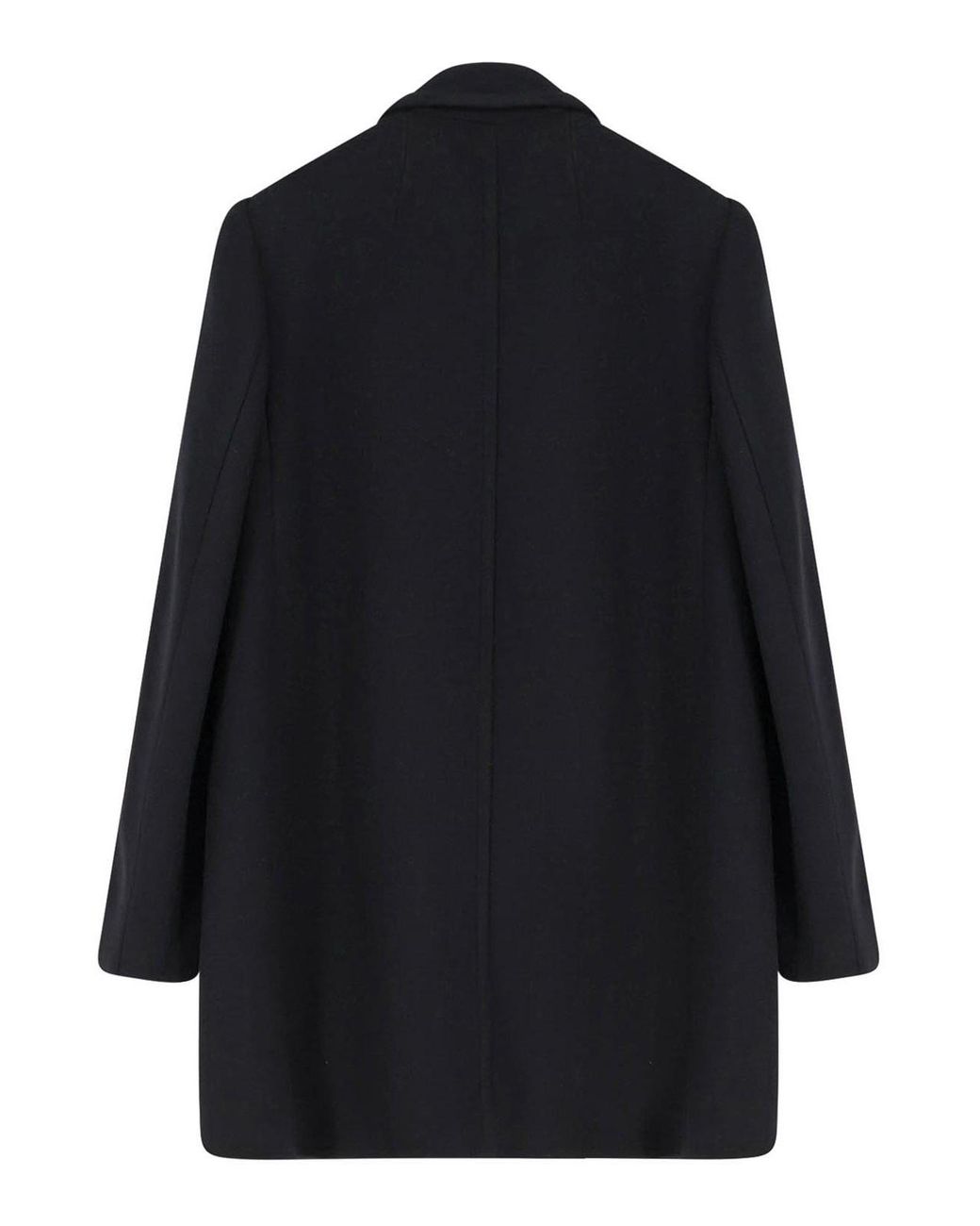 Dries Van Noten Blue Rebela Wool Blend Coat