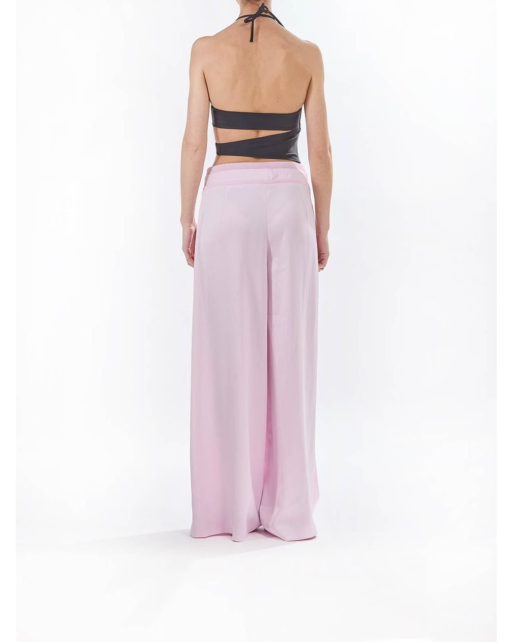 Genny Pink Pantalone Envers Satin