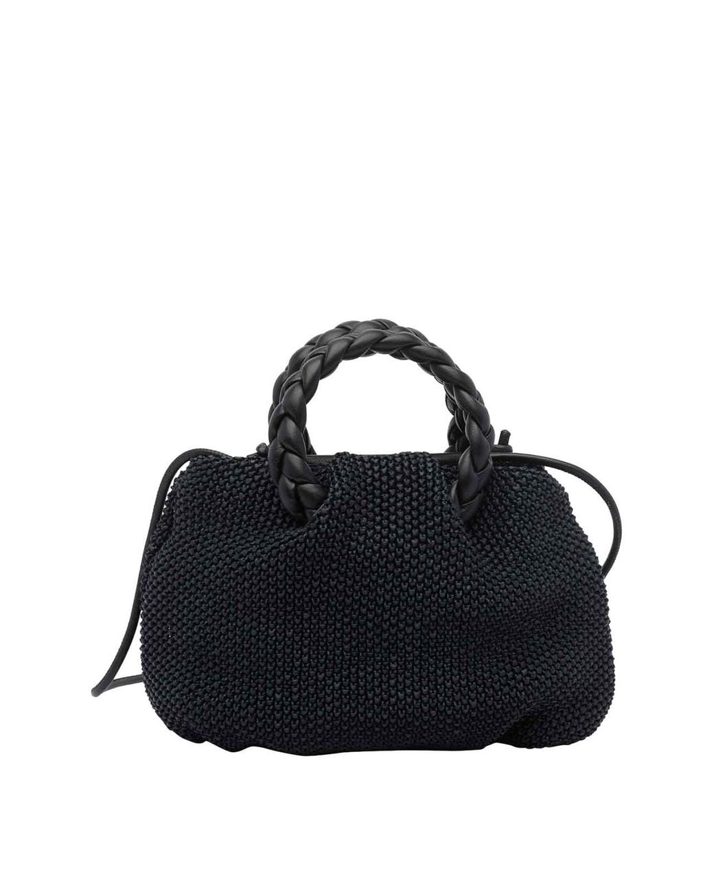 Hereu Blue Rafia Bombom Handbag