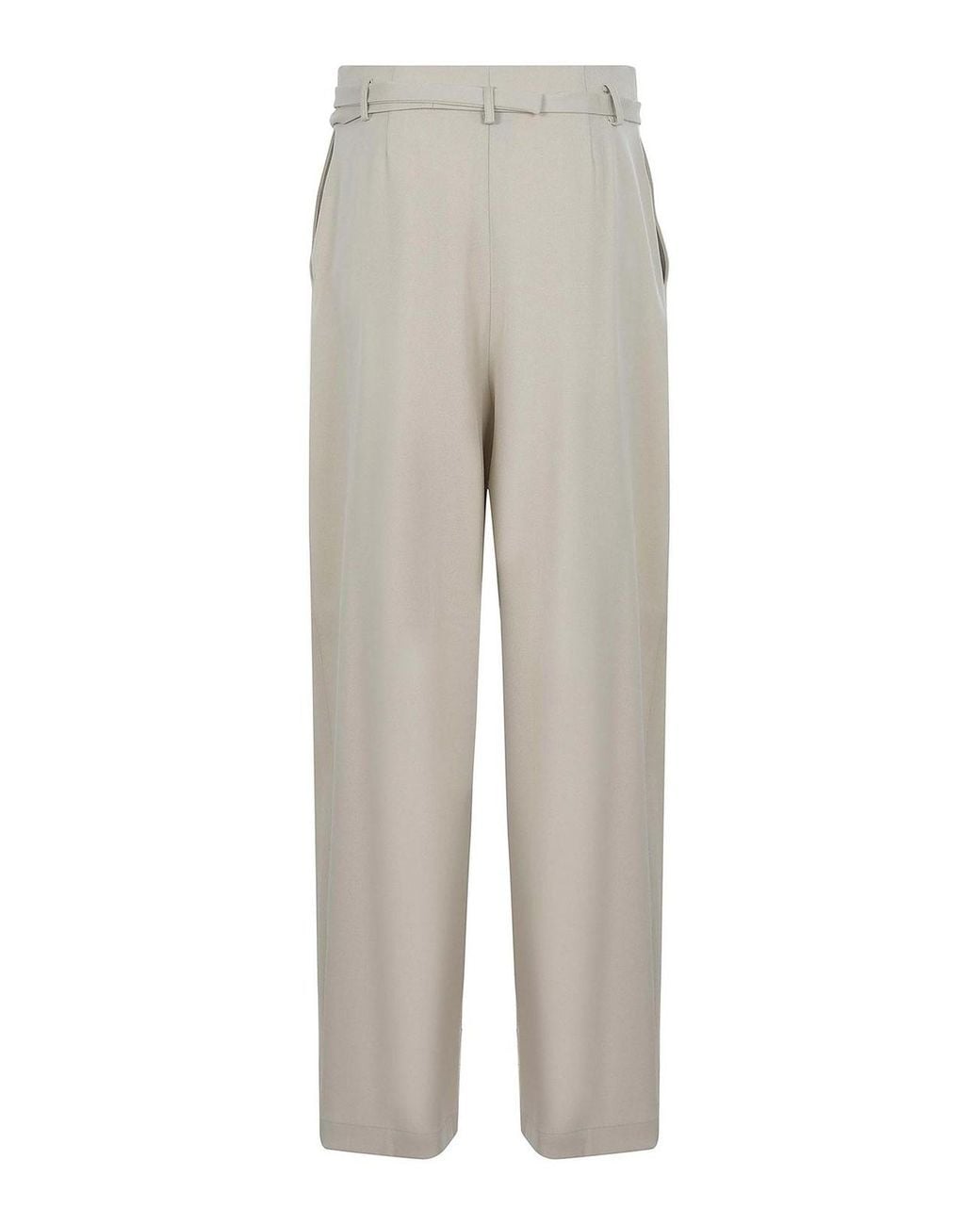 Alysi Gray Trousers Made Of Wool