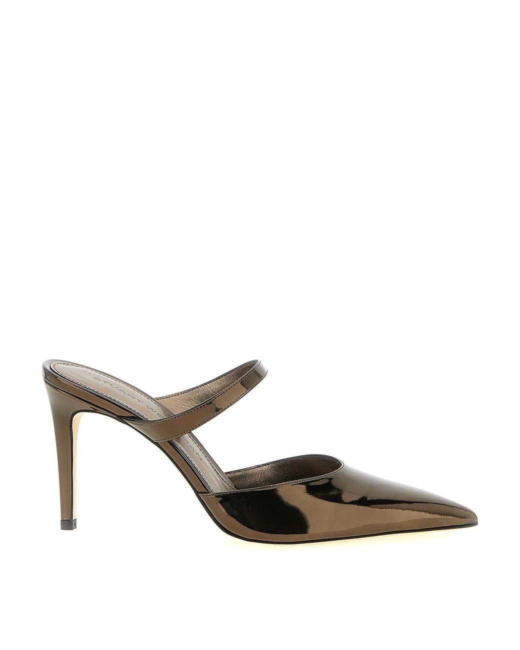 Stuart Weitzman Brown Stuart Power' Mules