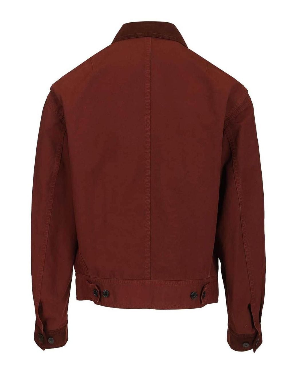 Dries Van Noten Red Cotton Blend Blouson for men