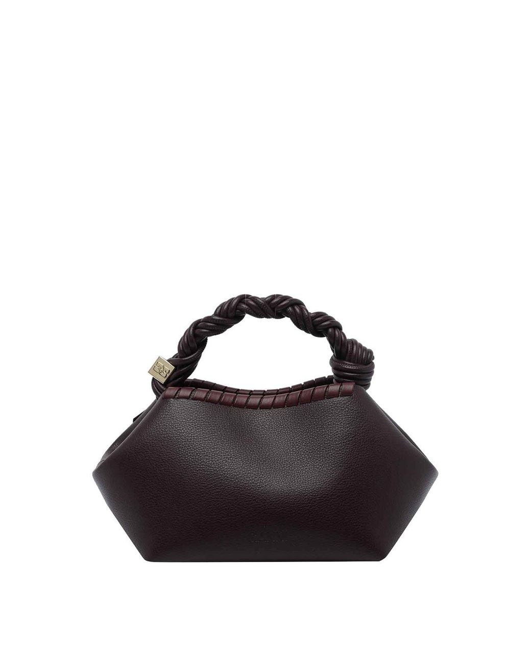 Ganni Brown Small Bou Tresse Handbag
