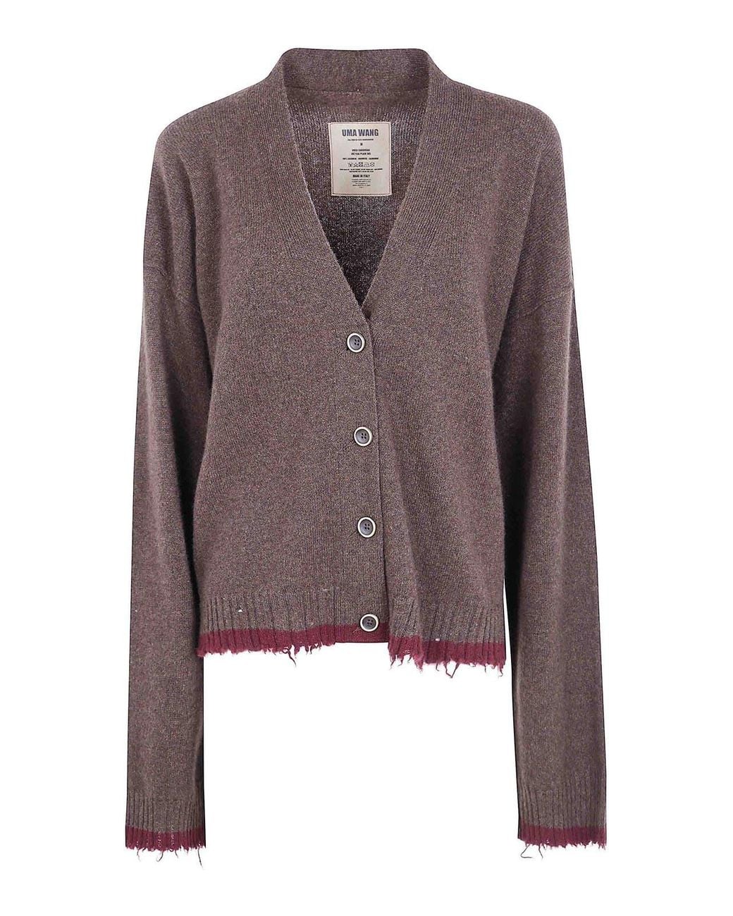 Uma Wang Brown Over Cardigan