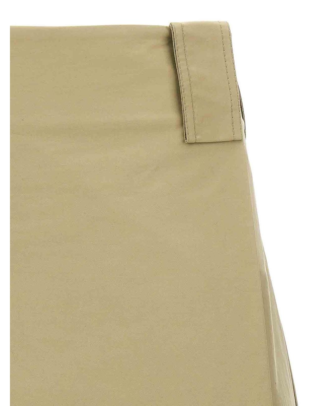 Burberry Natural Pleated Skirt